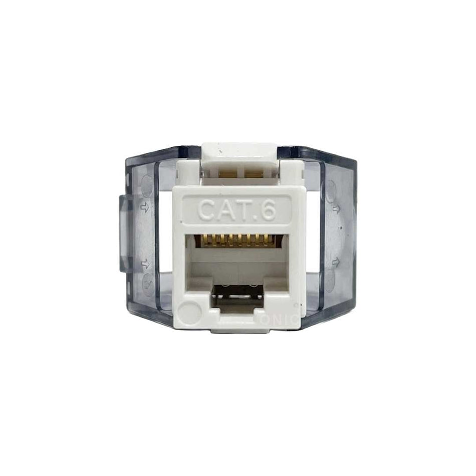 RJ45 CAT6 180 Degree Premium Toolless Left-Right Slim Keystone Jack